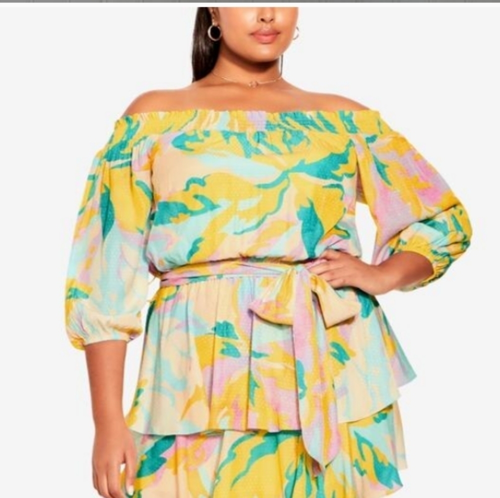 🆕City Chic Dress • Retail $139 Sorbet Eileen Dress